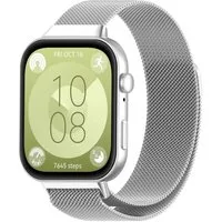 Wigento Smartwatch-Armband Milanese Metall Magnetverschluss Huawei Watch Fit 5 4 / 5 4 Pro / 3, Milanese Edelstahlarmband mit Magnetverschluss