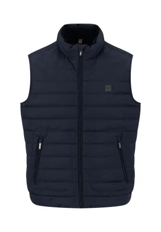 FYNCH-HATTON - melange vest dark navy - Gr. - S
