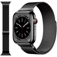 Widmann-Shop Smartwatch-Armband Apple Watch Armband Band Series Ultra 12 11 10 9 8 SE 7 6 5 38 - 49 mm, Schmutzabweisend, Atmungsaktiv