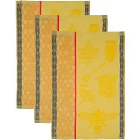 ROSS Geschirrtuch Biene, (Set, 3-tlg), Motivtuch, aus 100% Baumwolle