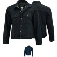 BULLDT Motorradjacke BLD324j Denim Jeansjacke Motorradjacke Trucker Jacke Denimjacke mit Protektoren