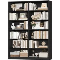 Homfa Bücherregal 188,7cm Standregal Büroregal Raumteiler, mit 12 Fächern, Holz, 120x30x188,7cm