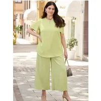 Sheego Klassische Bluse Tunika Kurzarm
