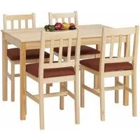 MCW Sitzgruppe MCW-F77-SMP, (5-tlg), Stabiler Tisch mit pflegeleichter Oberfläche