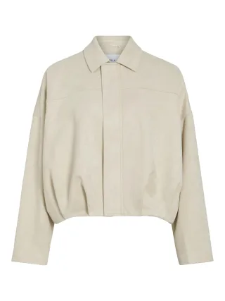 VILA - VIVIRAL L/S JACKET - NOOS Oat Milk - Gr. - 36