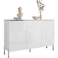 Lookway Kommode AURORA SILVER 3D mit Griffloses Öffnungssystem