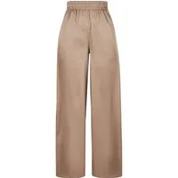 URBAN CLASSICS Stoffhose Urban Classics Damen Ladies Satin Wide Leg Pants (1-tlg)