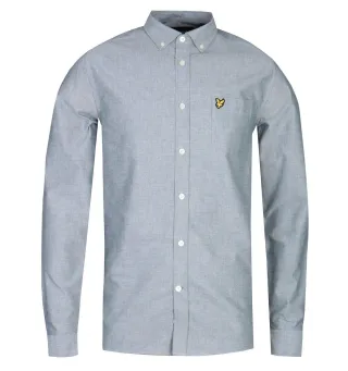 Lyle & Scott Jadegrünes Oxford-Hemd