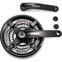 Shimano Fahrradkurbel SHIMANO Tourney Kurbel Garnitur FC-TY301 Vierkant 48-38-28 Zähne für