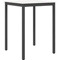vidaXL Esstisch Bartisch Weiß 80 x 80 x 105 cm Massives Kiefernholz (1-St)