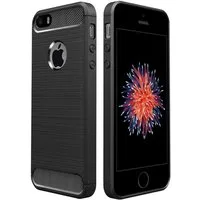 CoolGadget Handyhülle Carbon Handy Hülle für Apple iPhone SE 1, iPhone 5 S 4 Zoll, robuste Telefonhülle Case Schutzhülle für iPhone 5 / 5S / SE 1 Hülle