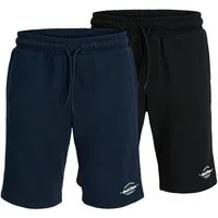 Jack & Jones Shorts JPSTGORDON BRANDON SWEAT SHORTS MP 2PK (Packung, 2-tlg)