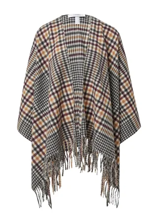 comma - Indoor-Poncho beige/mehrfarbig - Gr. - ONESIZE