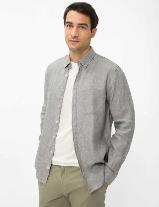 Brax Herren Hemd Style DANIEL thyme Grün Khaki, grün - khaki, Gr. XXXL