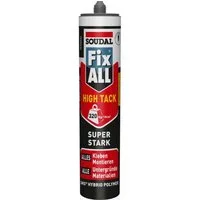 SOUDAL Montagekleber Fix ALL High Tack Hybrid Montagekleber Kleb- und Dichtstoff, Starker Universalkleber für Innen & Außen in Schwarz