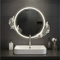CLP Wandspiegel Laconia (1er), Bluetooth-Lautsprecher, Anti-Fog, LED-Licht, IP44