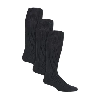 3er-Pack lange Stiefelsocken für Herren für Outdoor-Wellington | knielange Militärsocken