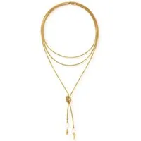 COEUR DE LION Kette mit Anhänger Schmuck Edelstahl Halskette Serene Knot Chain, mit Süßwasserzuchtperle