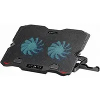 Wozinsky Notebook-Kühler WDCX-015, Leise Kühlung, 2 Lüfter, USB-Hub, Handyhalter, 5 Winkel