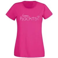 G-graphics T-Shirt Samma, hackts? Slim-fit- Damen T-Shirt mit Statement / Spruch als Frontprint