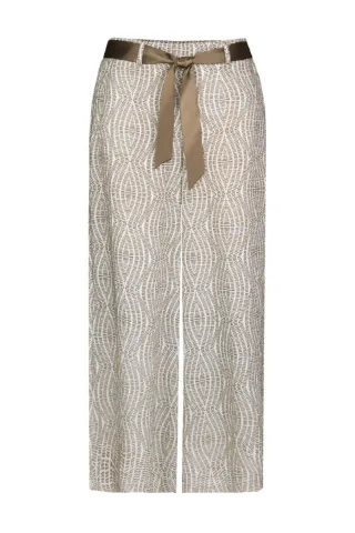Bianca - Culotte mit grafischem Muster braun - Gr. - 38