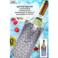 HIT Trading Outdoor-Flaschenkühler GEL FLASCHENKÜHLER Silber Kühlmanschette Weinkühler Getränkekühler 962, Pads Bier Wein Sekt