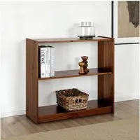 IDIMEX Bücherregal STANDREGAL, Bücherregal mit 3 Böden aus Kiefer Massivholz Kastanie farben