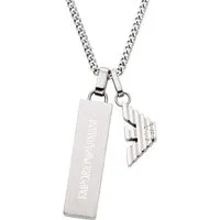 Emporio Armani Kette mit Anhänger Schmuck Geschenk Edelstahl