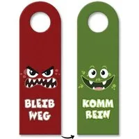 speecheese Dekohänger Bleib weg oder Komm rein Monsterchen Türhänger