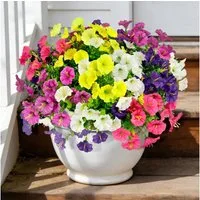 Kunstblumenstrauß Kunstblumen 12 Bündel Balkonblumen Outdoor UV beständig, FOUORTUNATE-BEE, Künstliche Blumen 12 Bund Balkon Garten wetterfest Deko