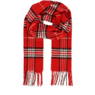 Halsüberkopf Accessoires - Cashmink Schal Karo 30x180cm rot - Gr. - OS