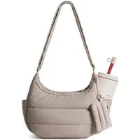 Zaewry Bauchtasche Umhängetasche Damen Crossbody Bag, Puffer Tasche Moon Bag, mit Verstellbarem Schultergurt, Handtasche für Arbeit, Reise, Alltag