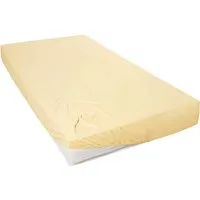 Primera Spannbettlaken Mako-Feinjersey Spannbetttuch, Mako-Jersey, Gummizug: rundum, (1 Stück), Geeignet für Standardmatratzen bis 22 cm, 100% Baumwolle