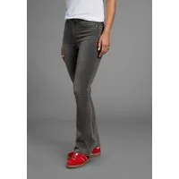 Arizona Bootcut-Jeans Ultra Stretch ausgestellte Beinform, Used-Waschung, hohe Leibhöhe