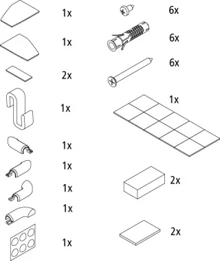 Kermi EBFX007 Set Montagekleinteile, 2535037 2535037