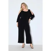 Ulla Popken T-Shirt T-Shirt bequeme Passform Schulter CutOut