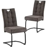B&D home Freischwinger SOFIA (Set, 2 St), mit Taschenfederkern-Sitz und Griff, 140kg belastbar