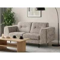 Beautysofa 2-Sitzer VENEZIA modernes Wohnzimmer Sofa, viele modische Farben zur Auswahl, Design Couch mit Metallbeinen