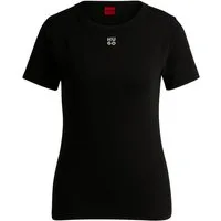 HUGO Kurzarmshirt T-Shirt Deloris - Gerade