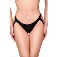 Noir Handmade String Damen Dessous Panties schwarz wetlook Slip Jock Strap Style elastisch