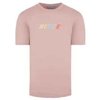Nicce Round Neck Kurzarm rosa Herren Myriad T-Shirt 211 1 09 09 0339