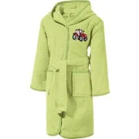 Erwin Müller Kinderbademantel Kinder-Bademantel mit Kapuze, Rückenlänge: 72 cm, Frottier, mit Kapuze/mit Aufsatztasche:, default, Walk-Frottier Uni/Motiv: Traktor