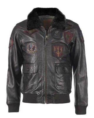 Top Gun Lederjacke TGJ1001