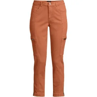 Utility-Cargojeans, Damen,  Orange, Baumwoll-Mischung, by Lands' End