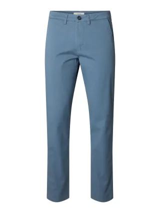 selected men - SLM175-SLIM NEW MILES FLEX PANT NOOS Blue Mirage - Gr. - 32