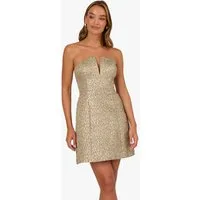 Adrianna Papell Abendkleid Woven Jacquard Mini Dress Tailored, a-line jacquard mini dress
