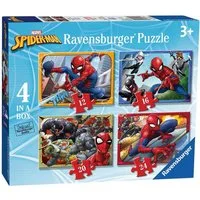Spiderman Puzzle 4 in 1 Puzzle Box Spiderman Marvel Ravensburger Kinder Puzzle, 24 Puzzleteile