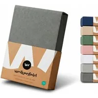 Wolkenfeld Spannbettlaken 100% Baumwolle - Superweiches Bettlaken für Matratzen von 5 bis 20cm, Jersey, Gummizug: rundum, (1 Stück), Rutschfest & Blickdicht - 90x200, 140x200, 160x200, 180x200 200x200