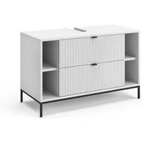 Vicco Waschbeckenunterschrank Eliza, Weiß, 100 x 63 cm mit 2 ausziehbaren Schubladen (1-St)