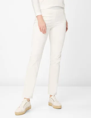 Raphaela by Brax Damen Schlupfhose Style PAMINA FUN OFFWHITE, cremeweiß, Gr. 46K